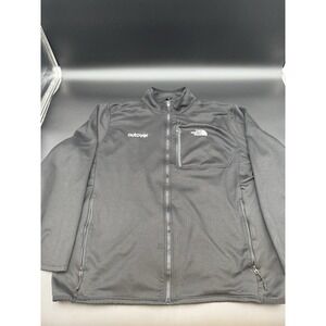 The North Face Skyline Full-Zip Fleece Jacket Black Embroidered Powerade Size XL